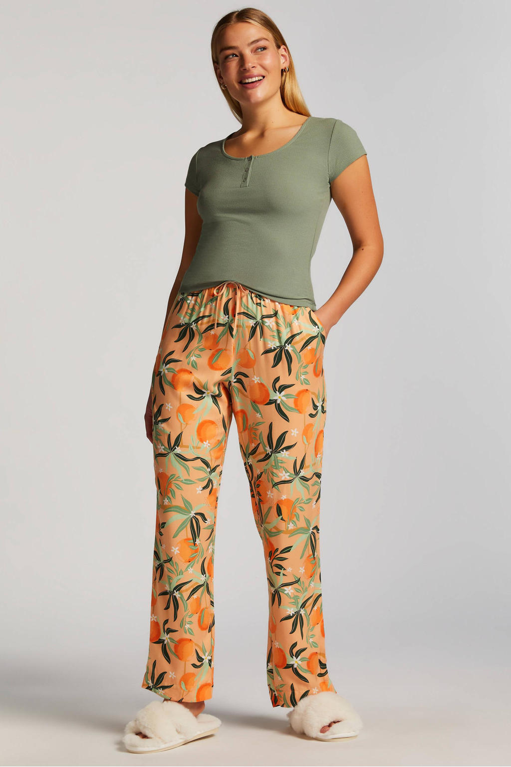 Hunkemöller pyjamabroek oranje