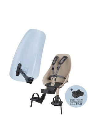 voorzitje Inaho Beige/Bincho Black + extra montageblok + windscherm