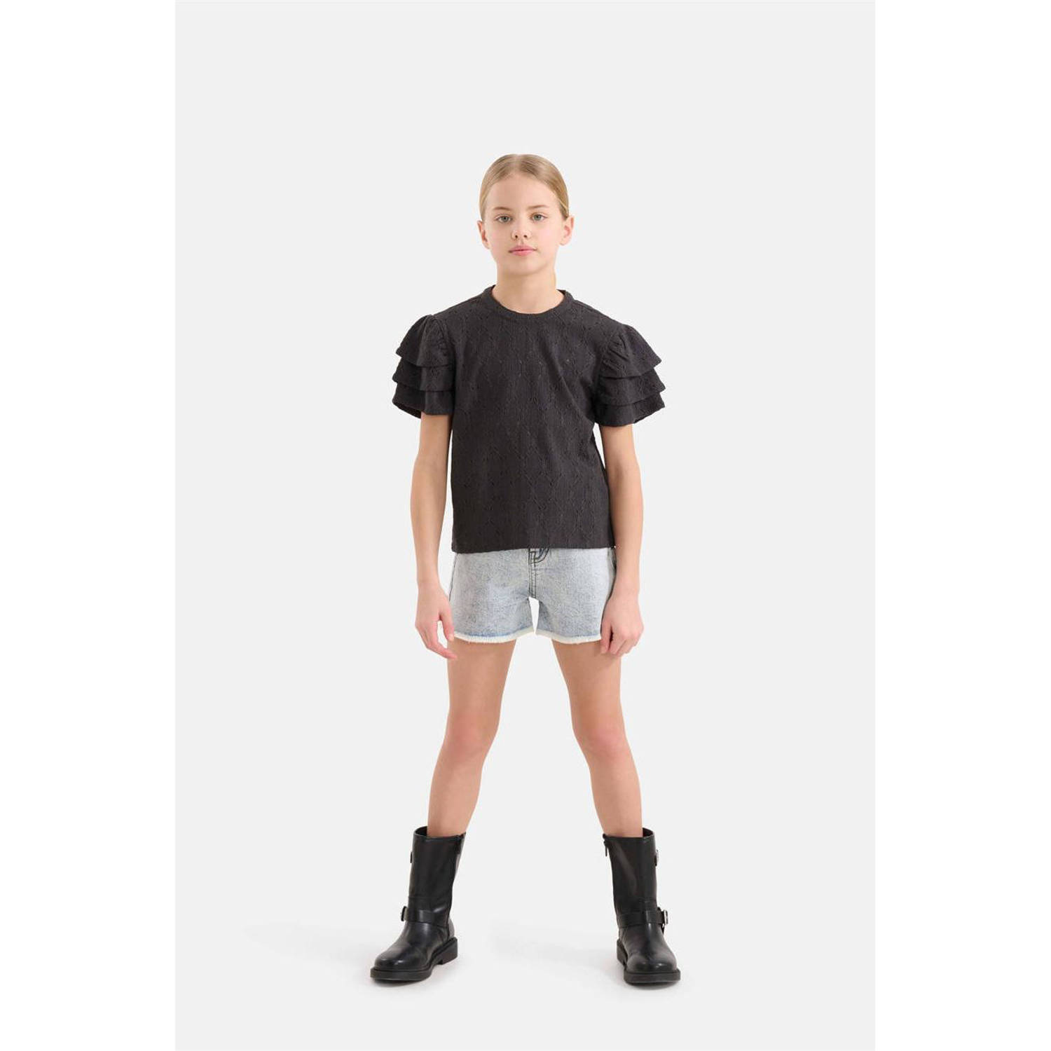 Shoeby top met textuur zwart