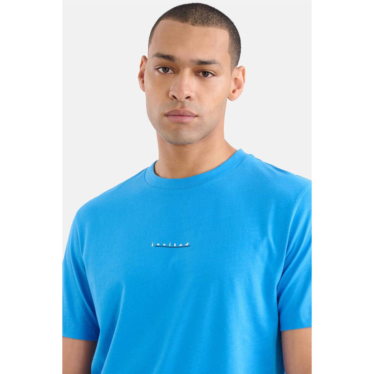Shoeby T-shirt met printopdruk blauw