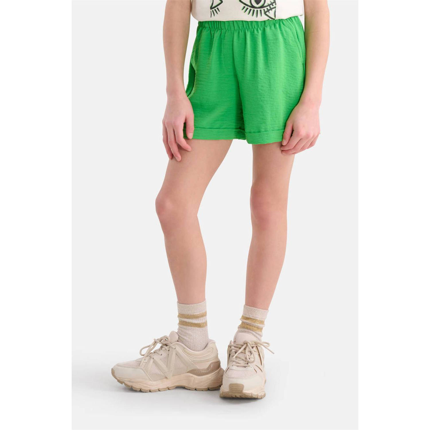 Shoeby high waist regular fit casual short groen