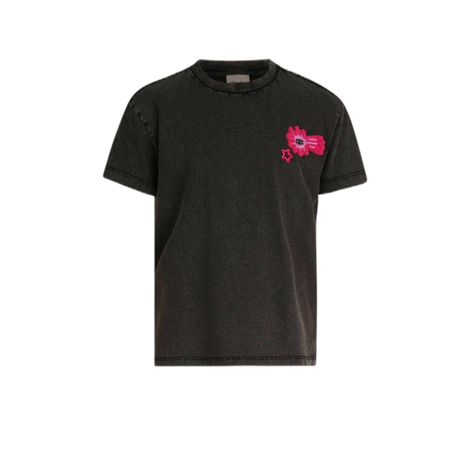 Shoeby T-shirt met printopdruk donkergrijs