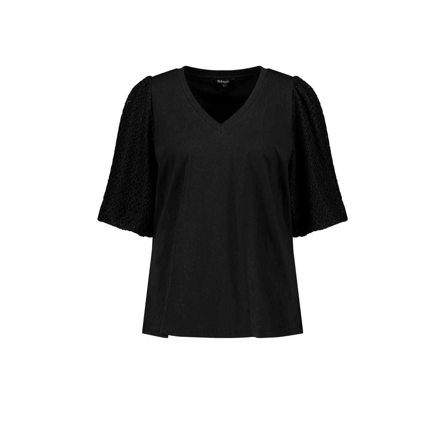 MS Mode T-shirt zwart