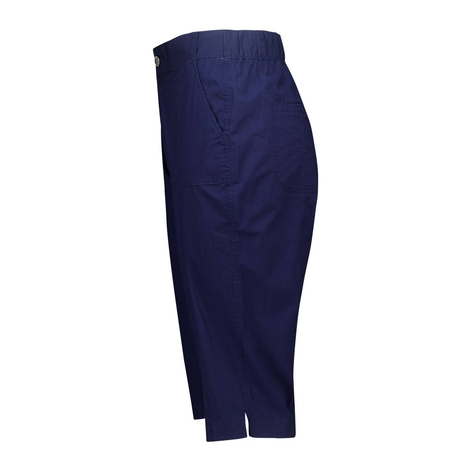 MS Mode slim fit broek donkerblauw
