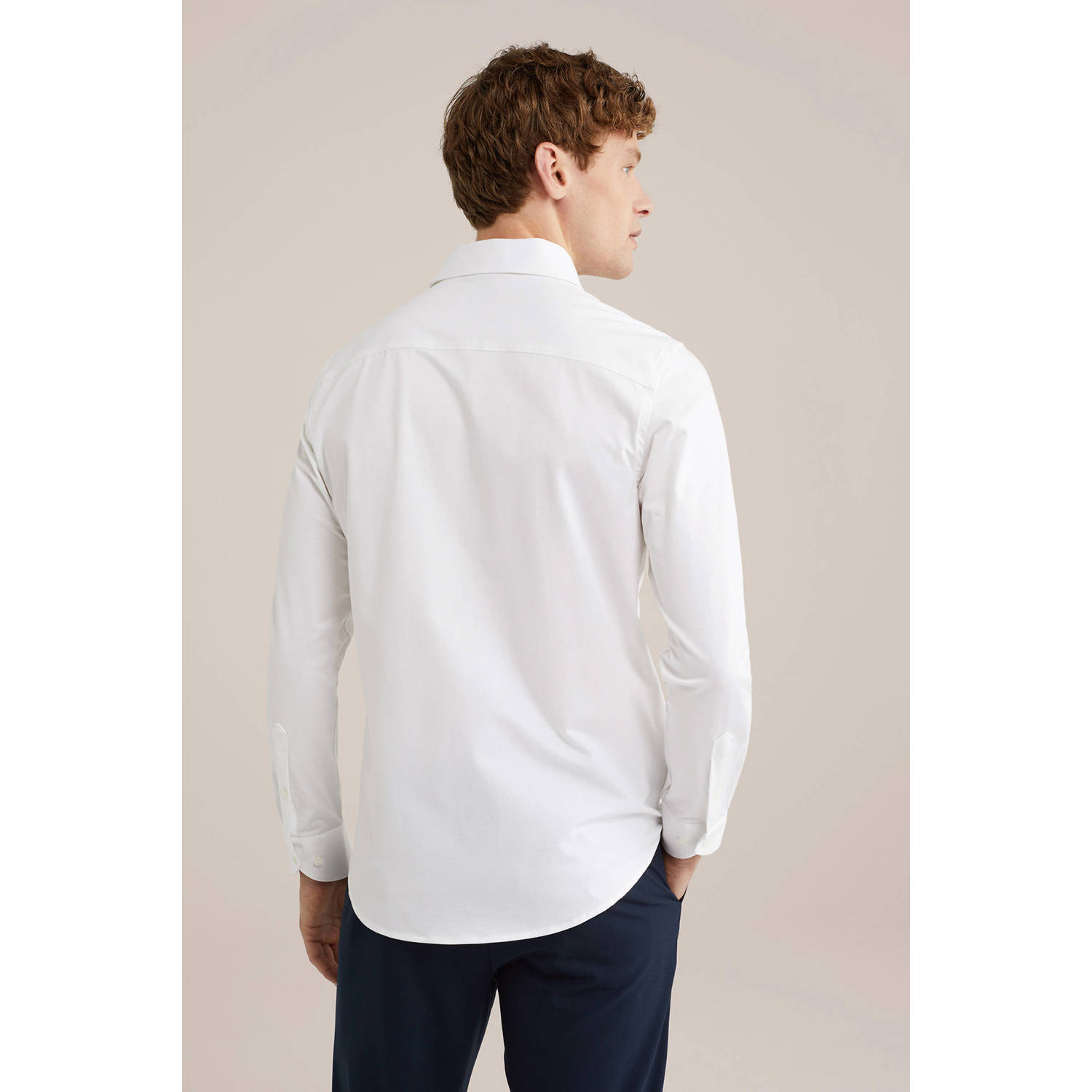 WE Fashion WE Fundamentals slim fit overhemd white