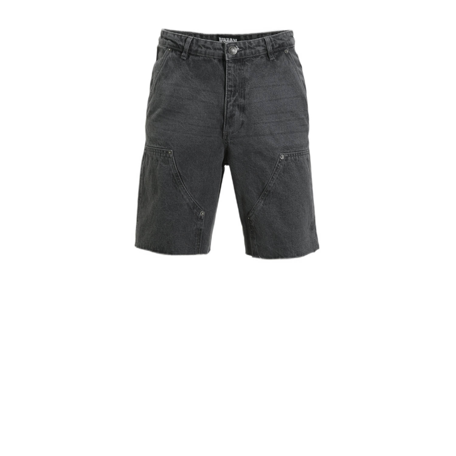 Urban Classics loose fit short grey denim