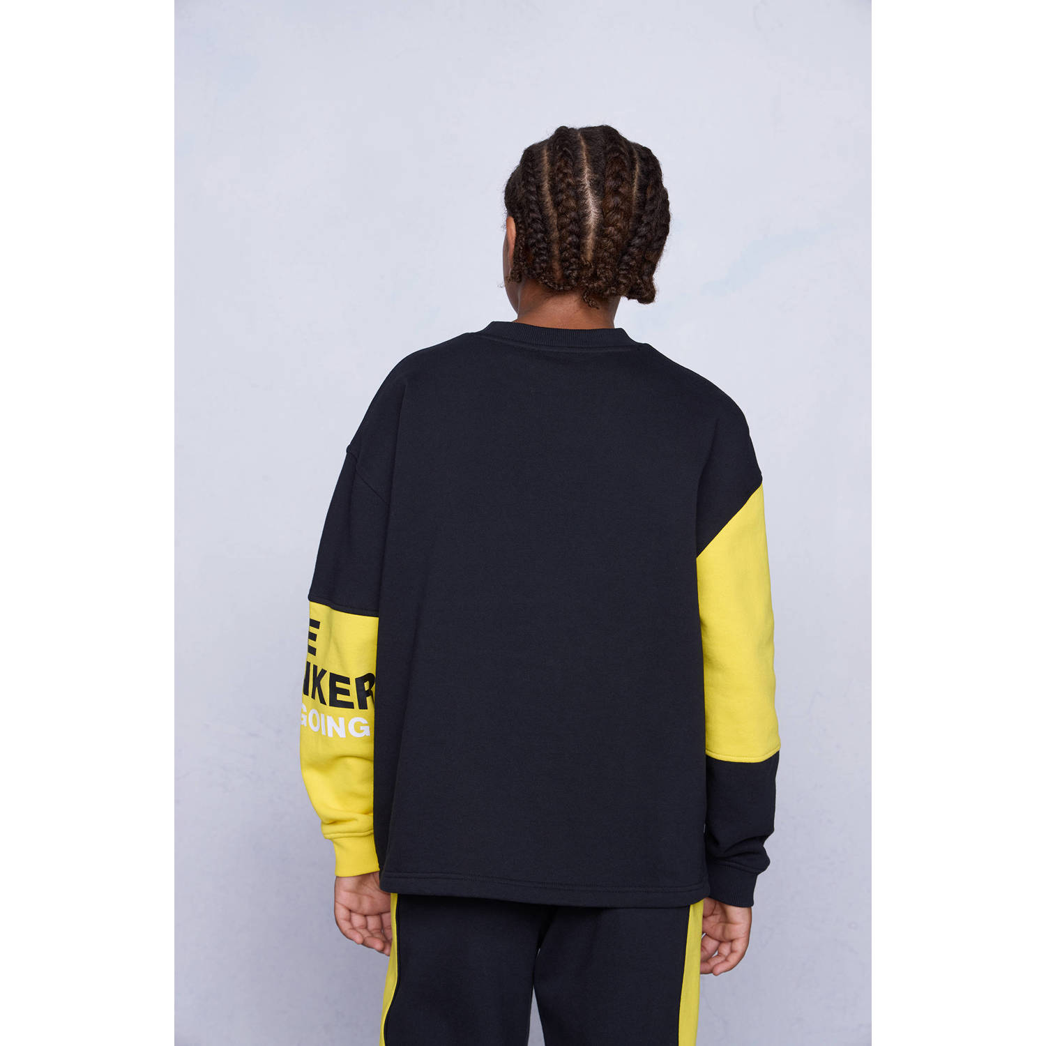 Coolcat Colourblock Sweater Noel met Statements
