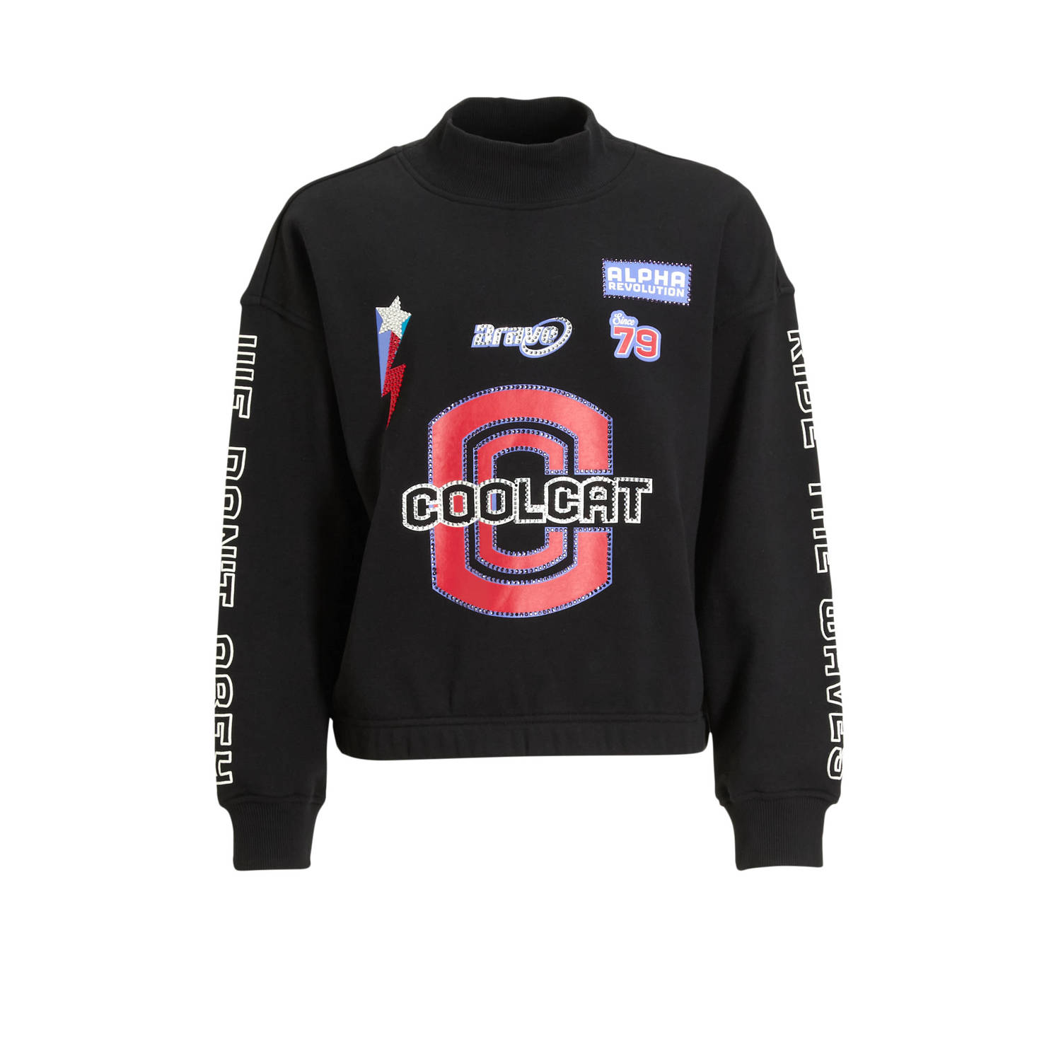 Coolcat Sweater Tjinta met Diamond Racer Logo Print