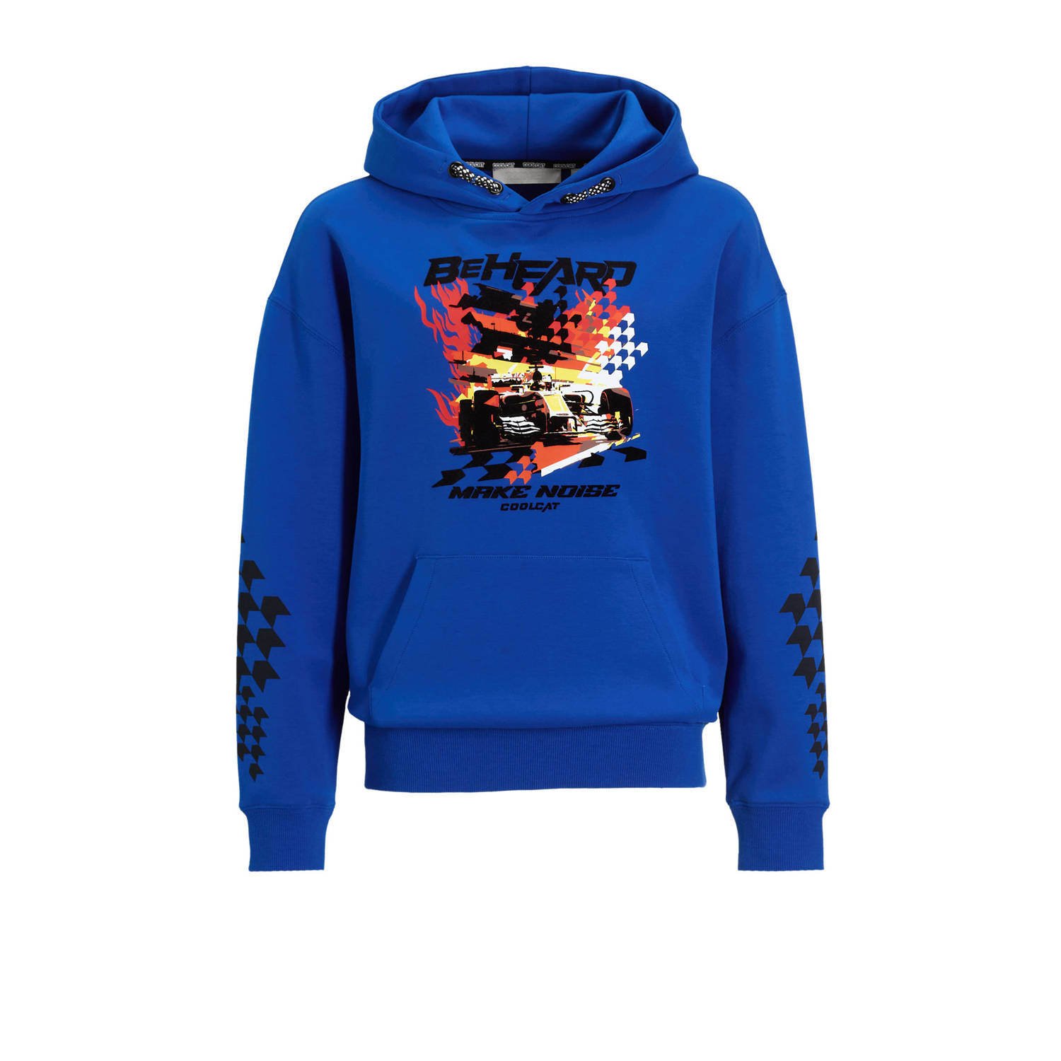 Coolcat Hoodie Nils met Formula 1 Car Print