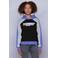 Coolcat Colourblock Hoodie Nathalia Not Interested Print