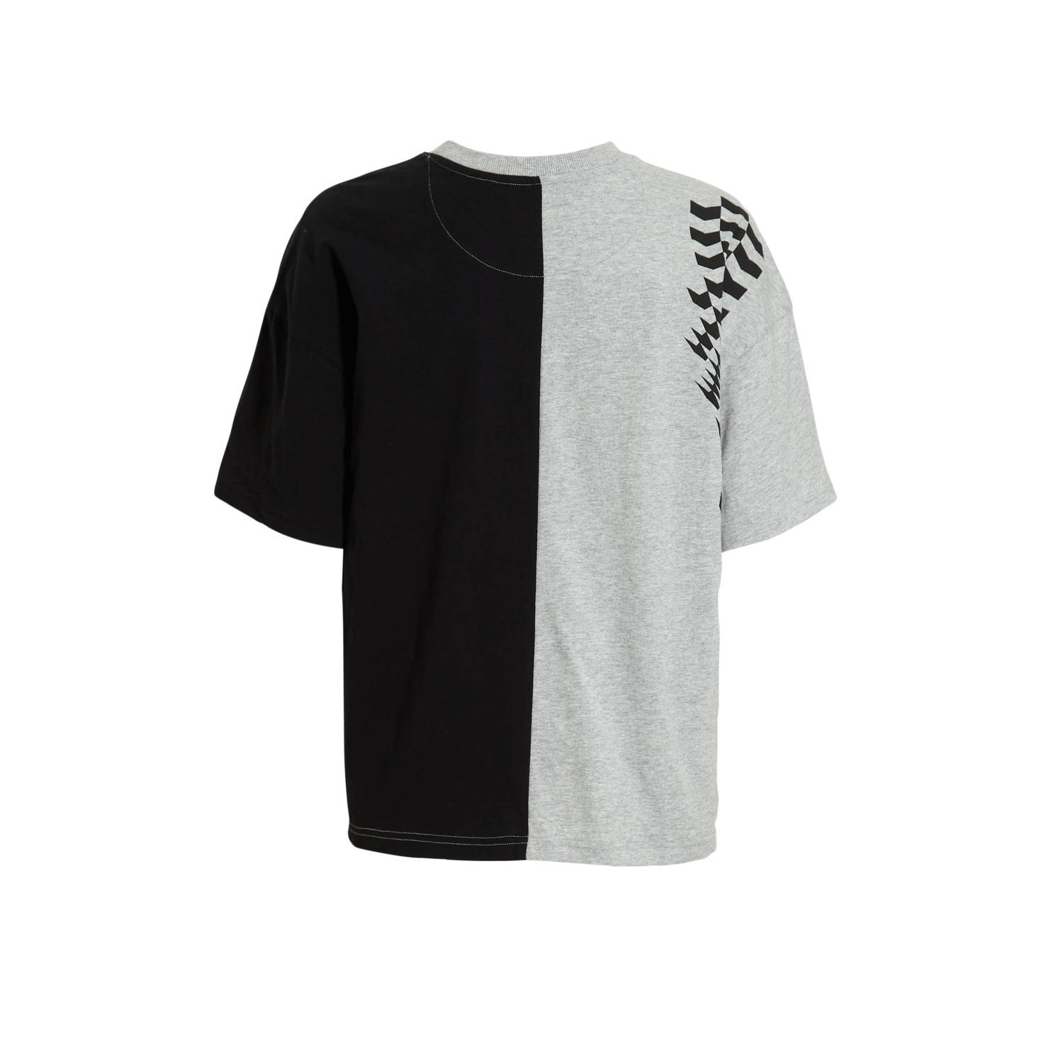 Coolcat Colourblock T-shirt Tate met Print