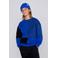 Coolcat Colourblock Sweater Nathan met Print Blauw