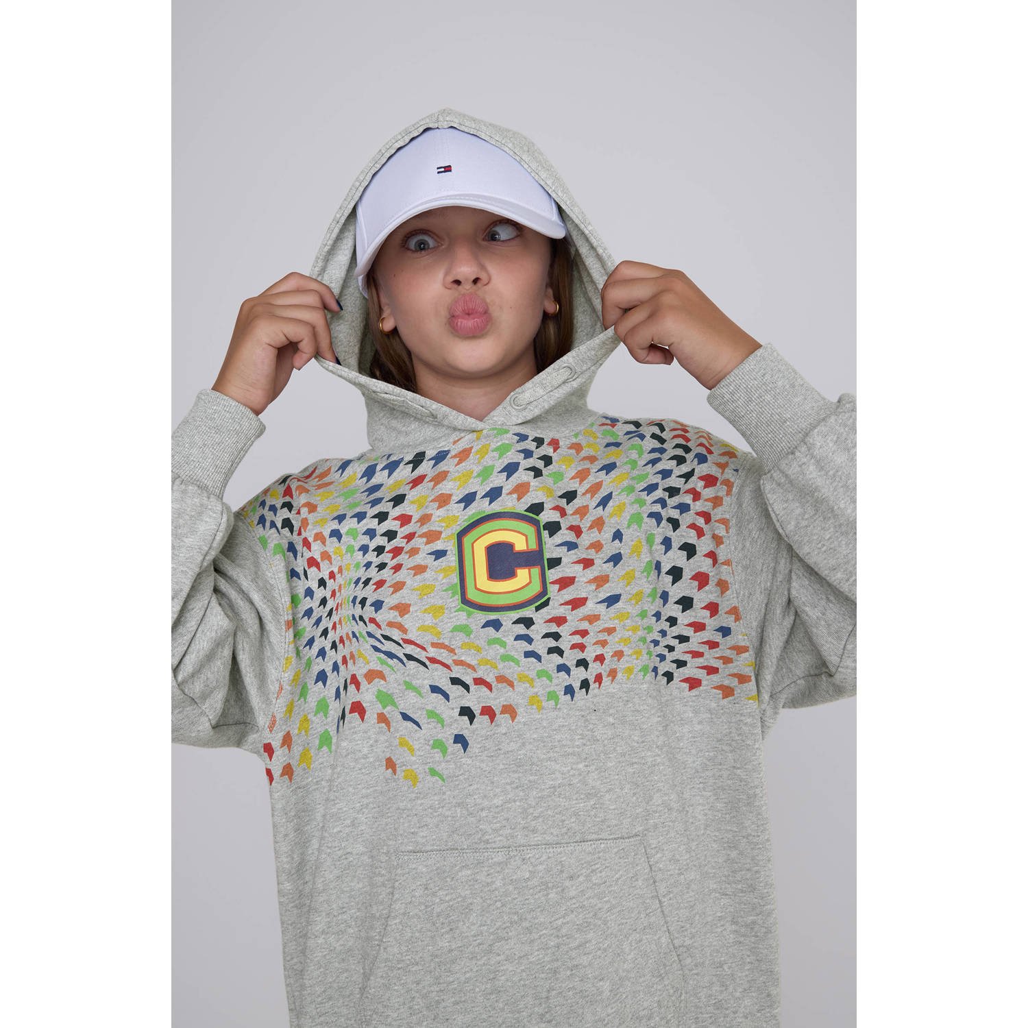 Coolcat Sweatjurk Kiana met Meerkleurige Print