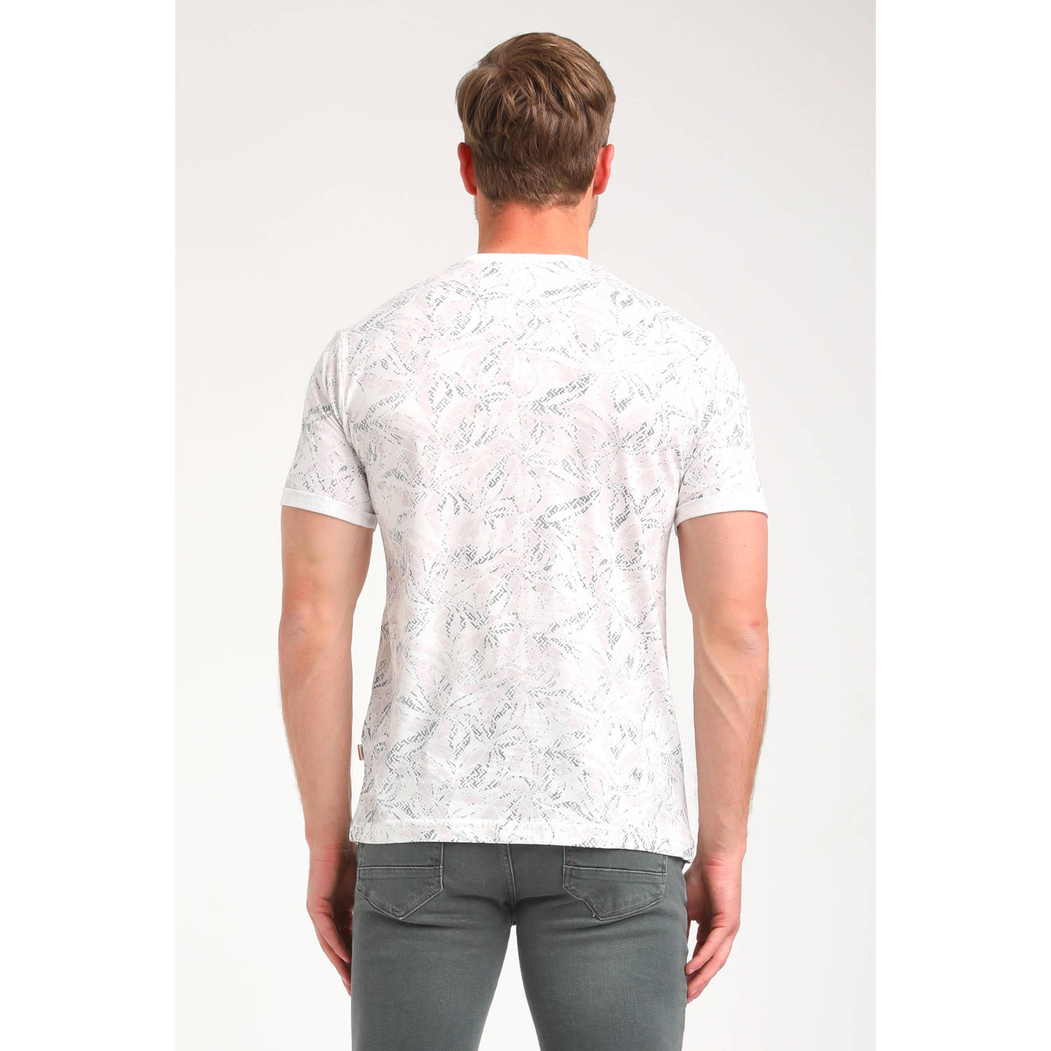 GABBIANO T-shirt met all over print ecru