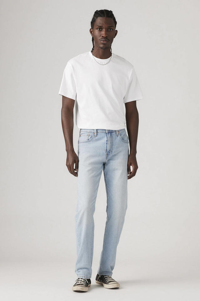 Rechte regular taper jeans 502™ dark black worn in Levi's | La Redoute