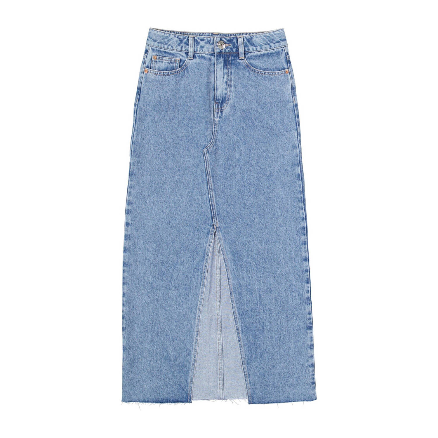 Garcia spijkerrok bleached Blauw Meisjes Denim Effen 146