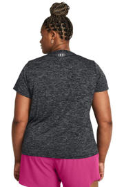 thumbnail: Under Armour Plus Size T-shirt Tech Twist V-Neck grijs melange
