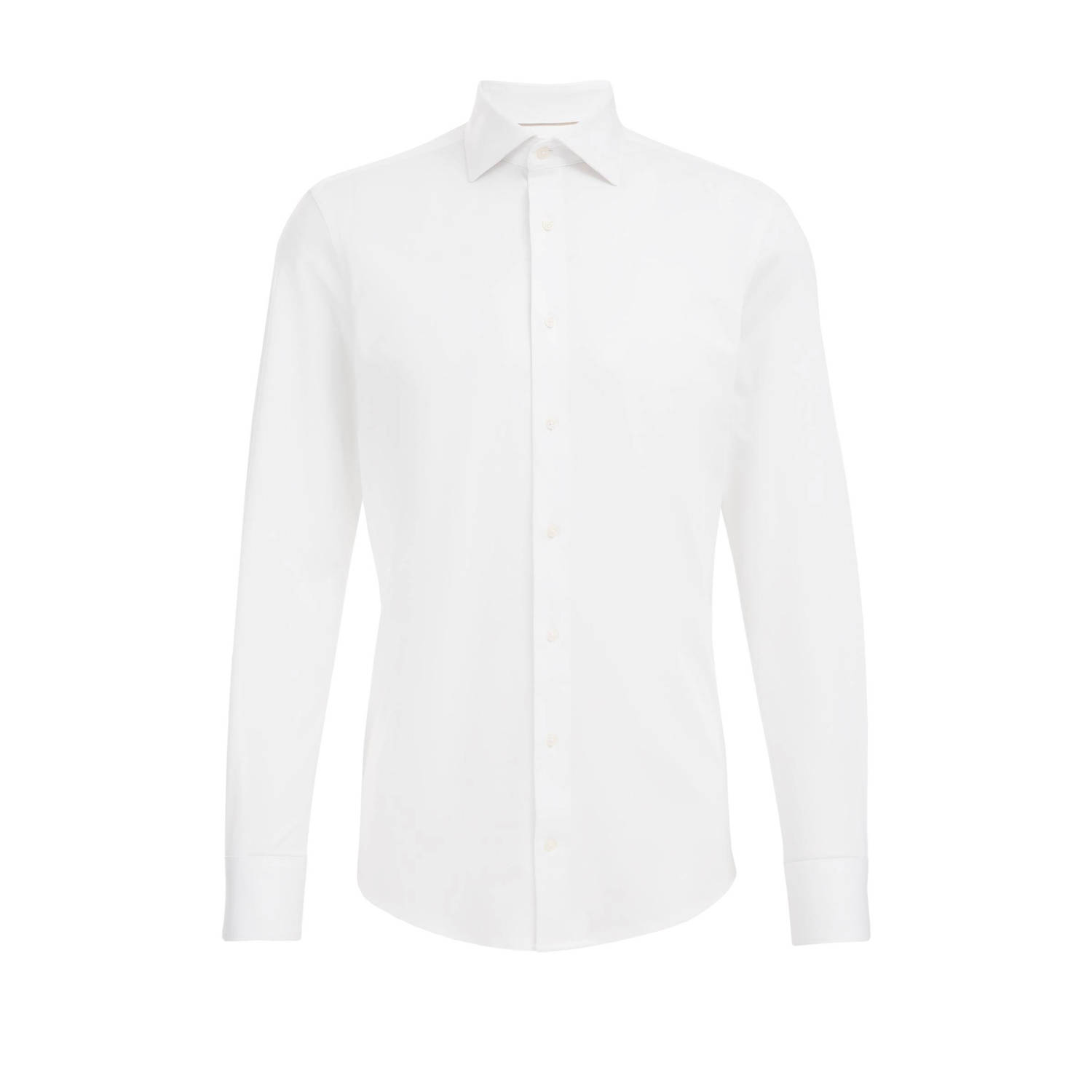 WE Fashion slim fit strijkvrij overhemd white