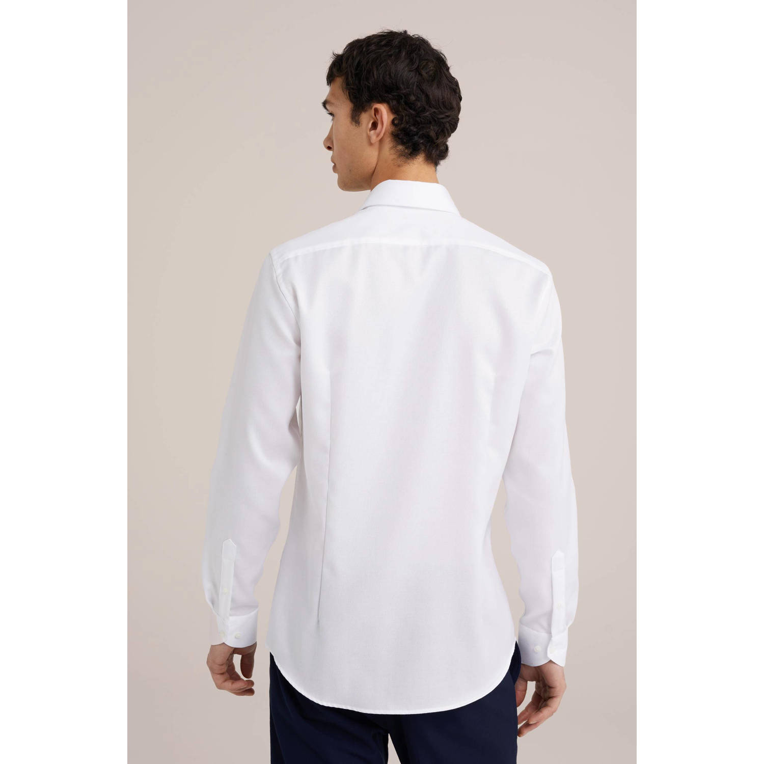 WE Fashion slim fit overhemd white