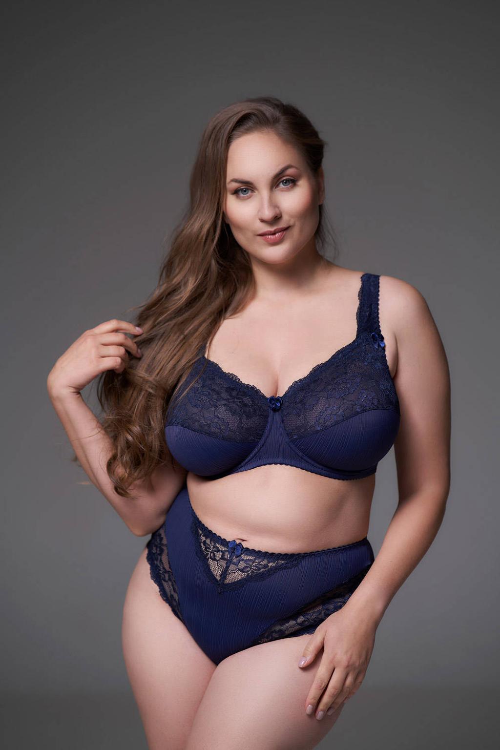 Plaisir niet-voorgevormde beugelbh Beate donkerblauw