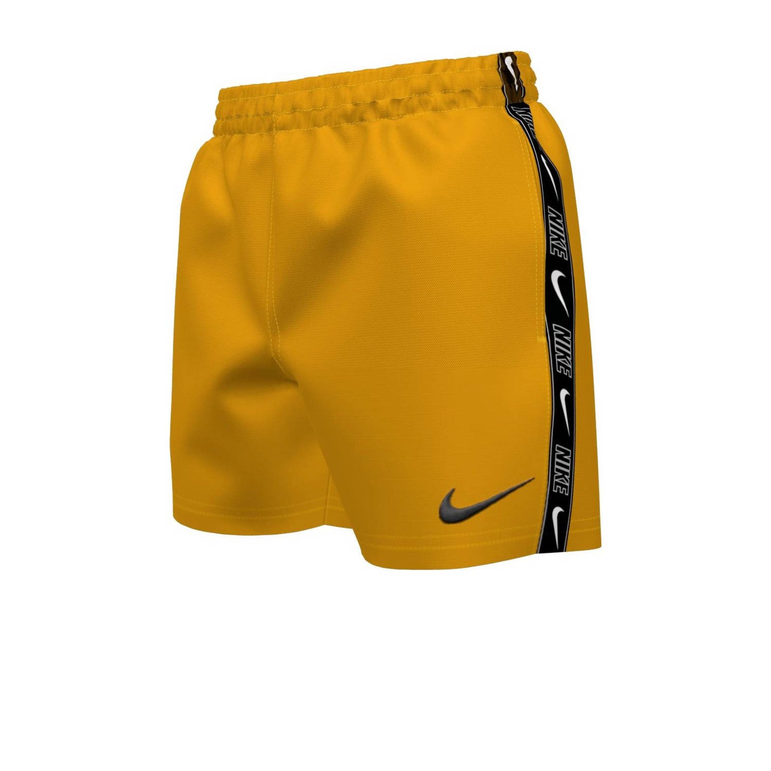 Nike zwemshort Logo Tape Lap okergeel Jongens Polyester Effen XL