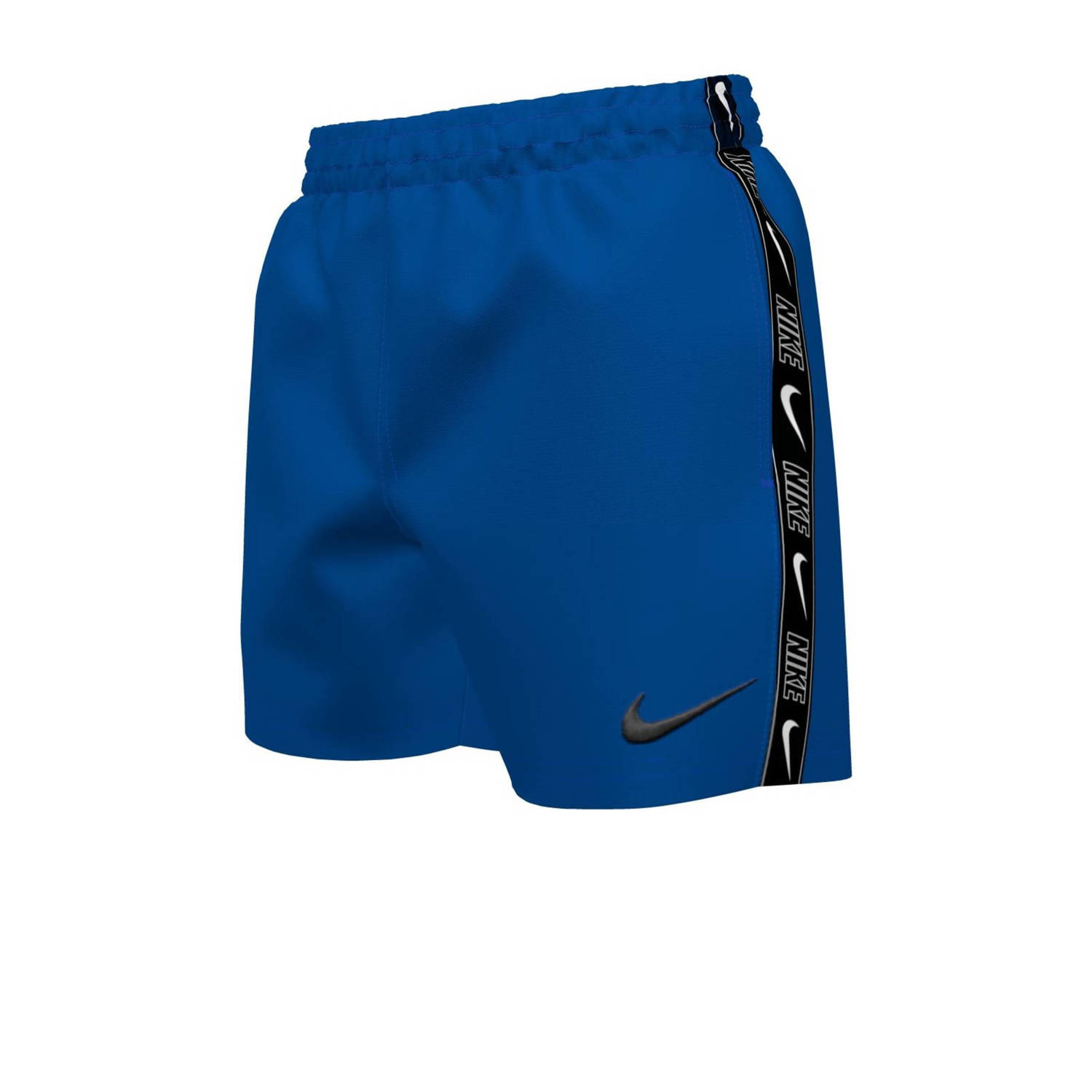 Nike zwemshort Logo Tape Lap blauw Jongens Polyester Effen 164