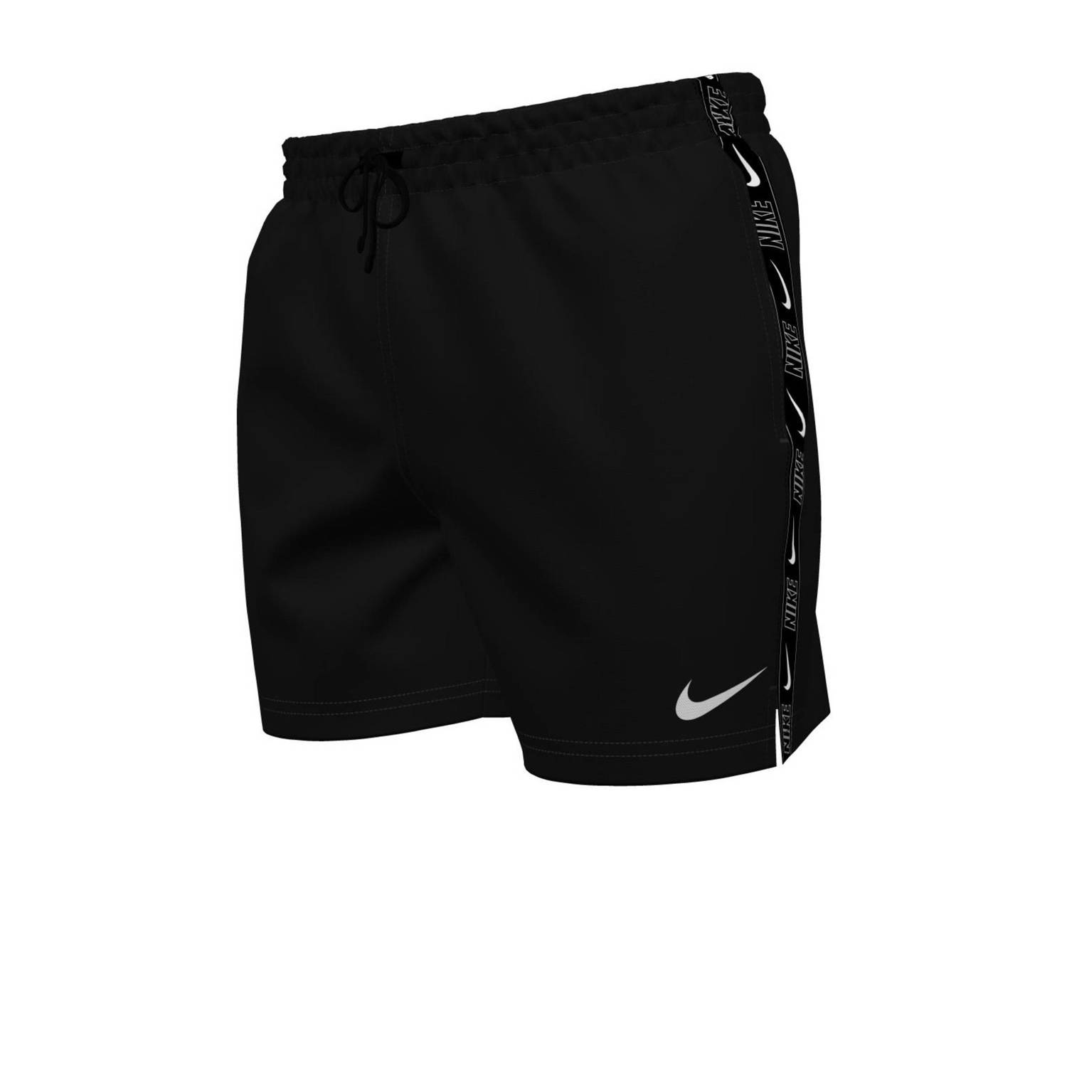 Nike Zwarte Strand Shorts Tape Black Heren