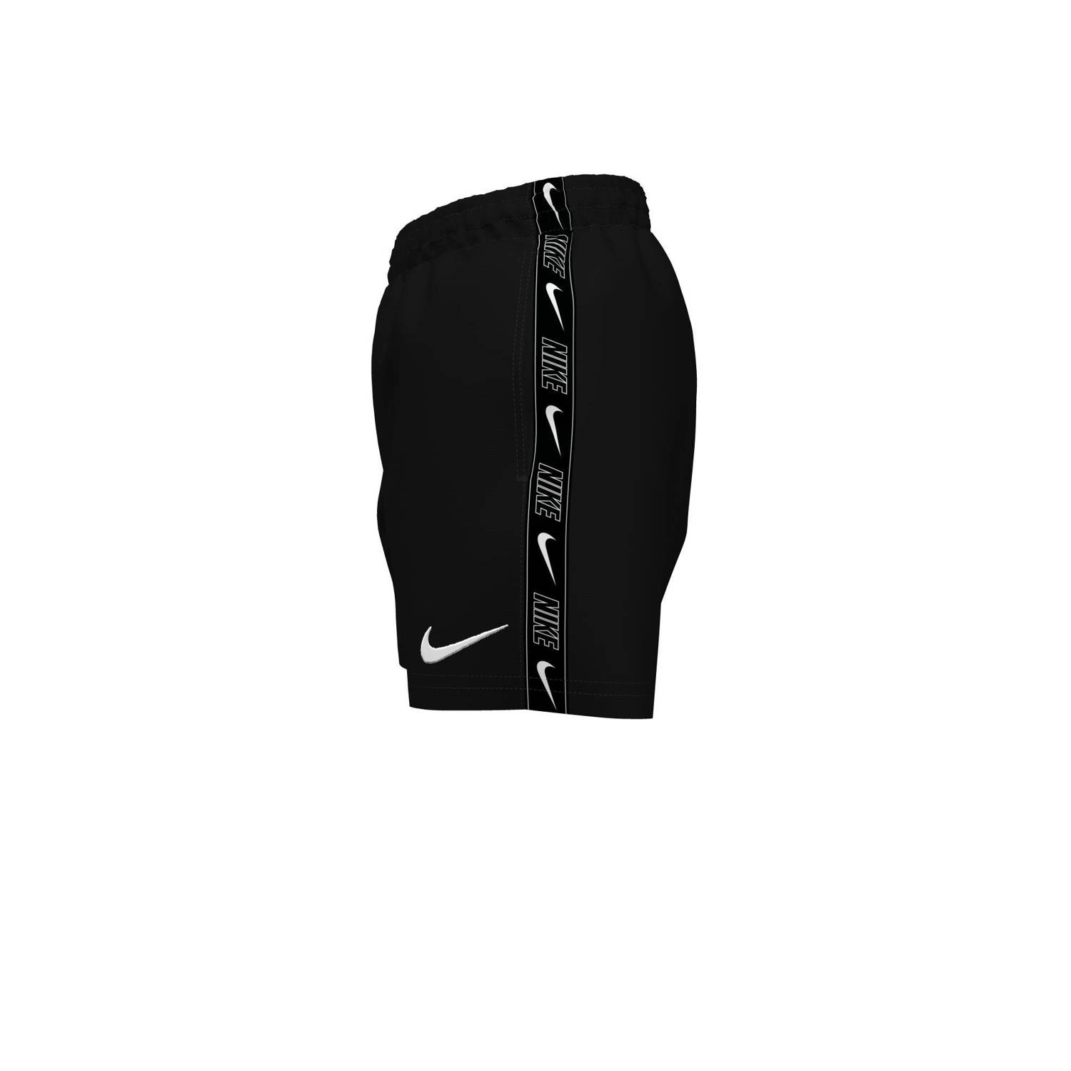 Nike zwemshort Logo Tape Lap 4' Volley zwart