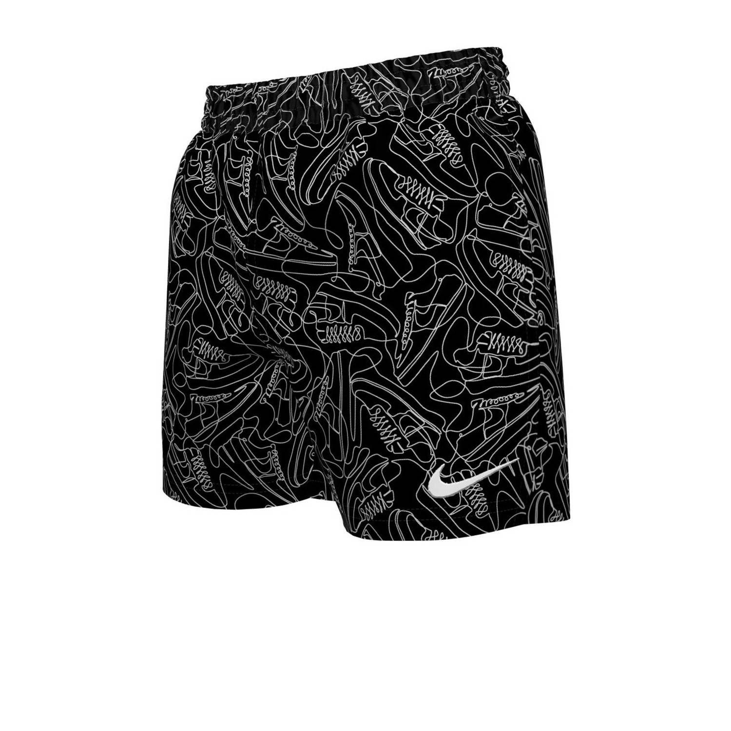 Nike zwemshort Sneakers zwart Jongens Polyester All over print XL