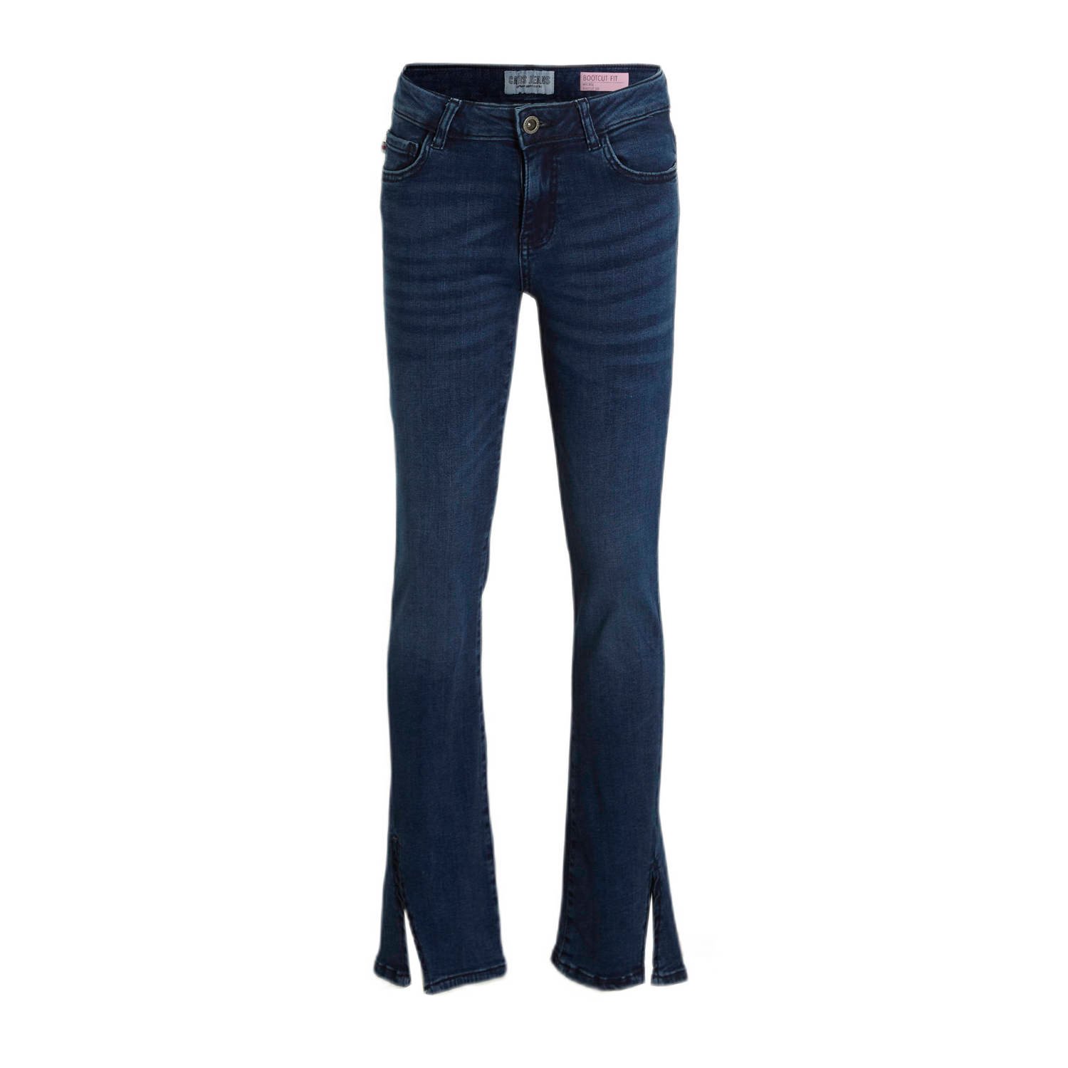 Cars bootcut jeans SPICKIE dark used Blauw Meisjes Stretchdenim Effen 122