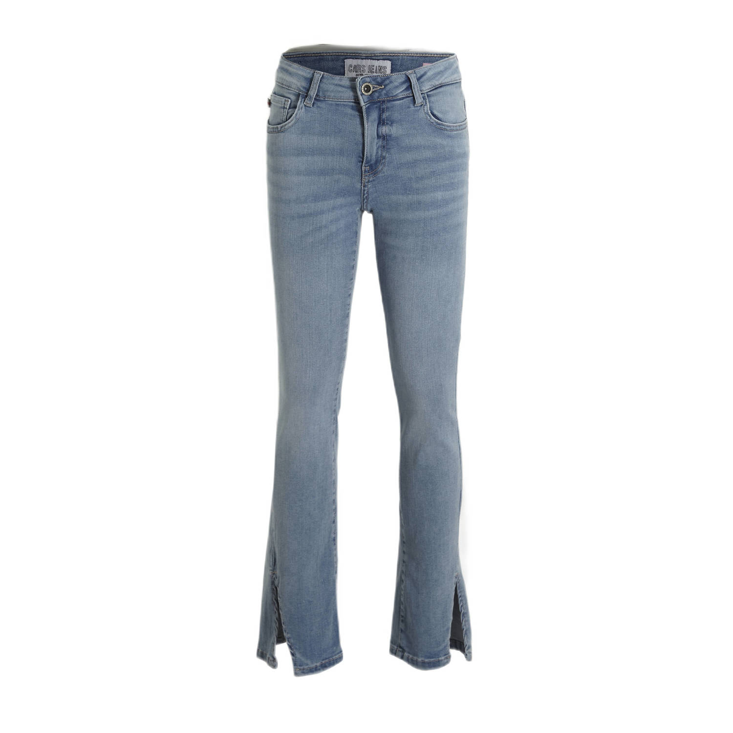 Cars bootcut jeans SPICKIE bleached used Blauw Meisjes Stretchdenim Effen 116