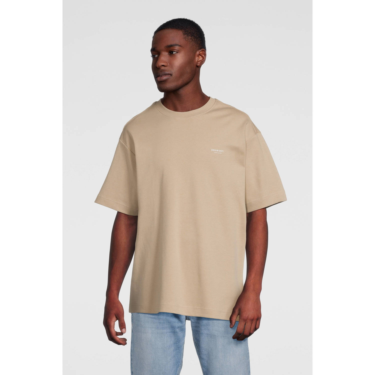 Cars T-shirt CLUB met backprint beige