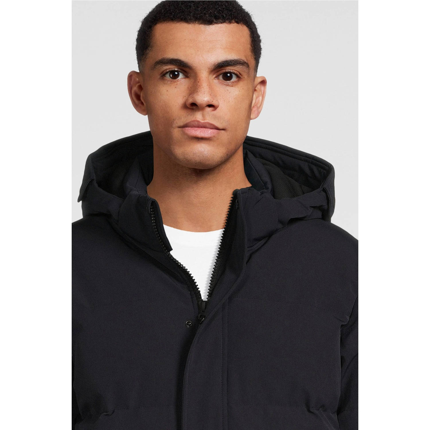 Cars gewatteerde winterjas Bronx donkerblauw