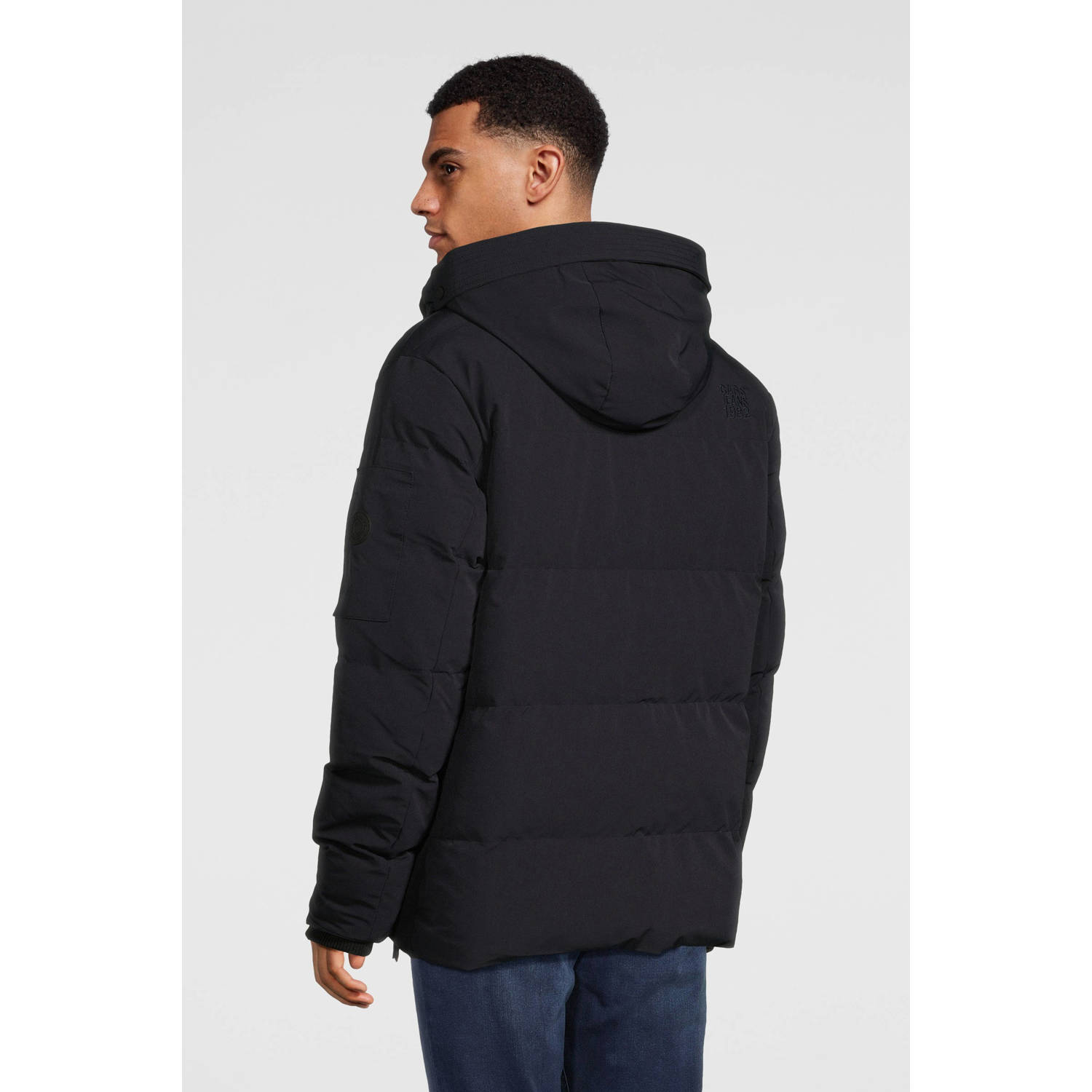 Cars gewatteerde winterjas Bronx donkerblauw