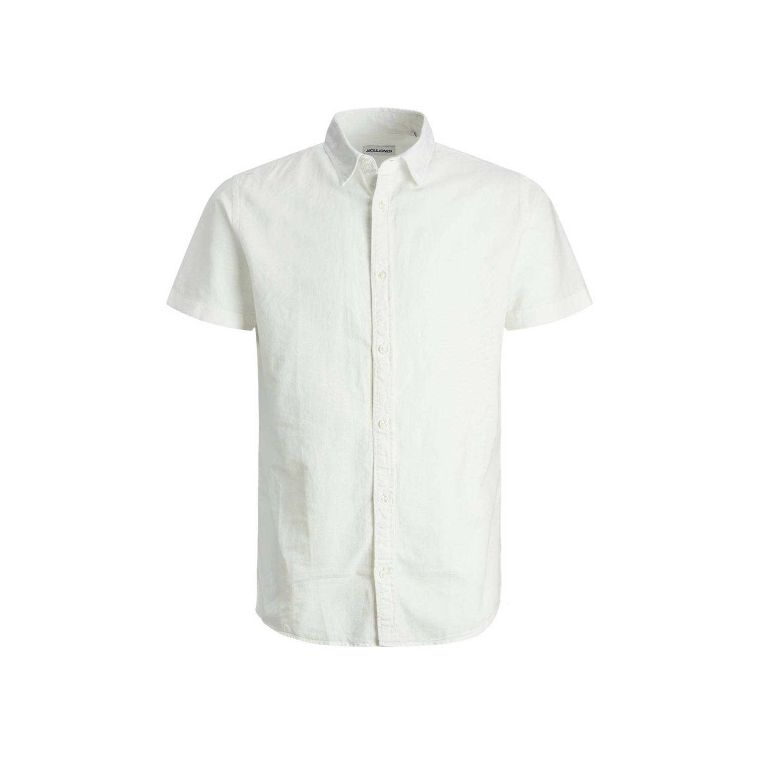 Jack & Jones PlusSize Overhemd met korte mouwen JJELINEN BLEND SHIRT SS SN PLS