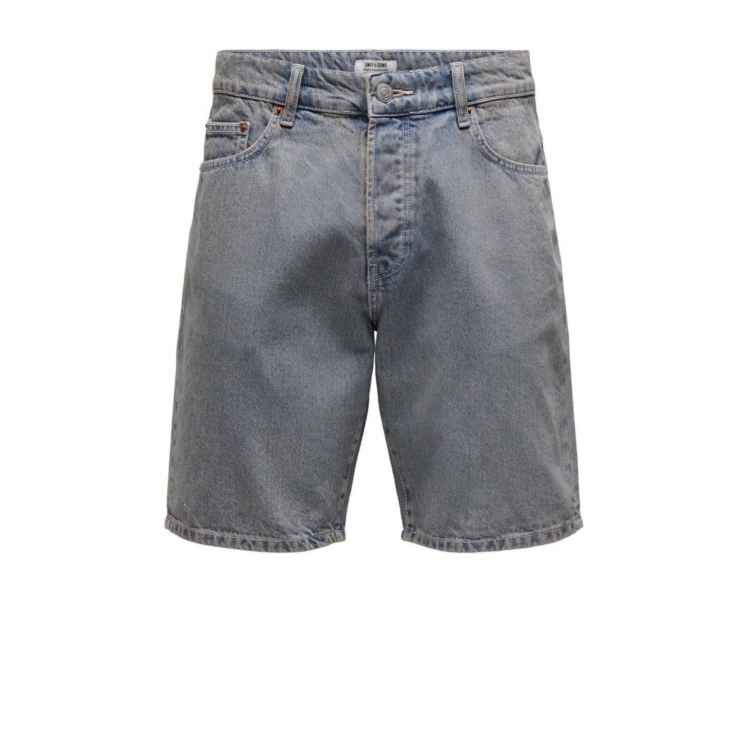 ONLY & SONS straight fit short ONSEDGE ROSEOD blauw 9073