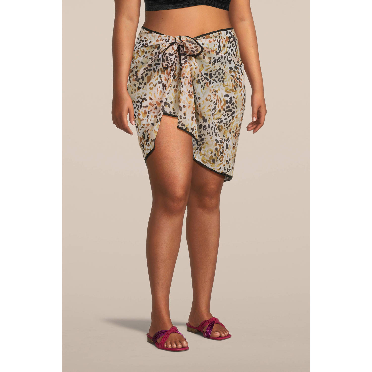 BEACHWAVE pareo ecru bruin