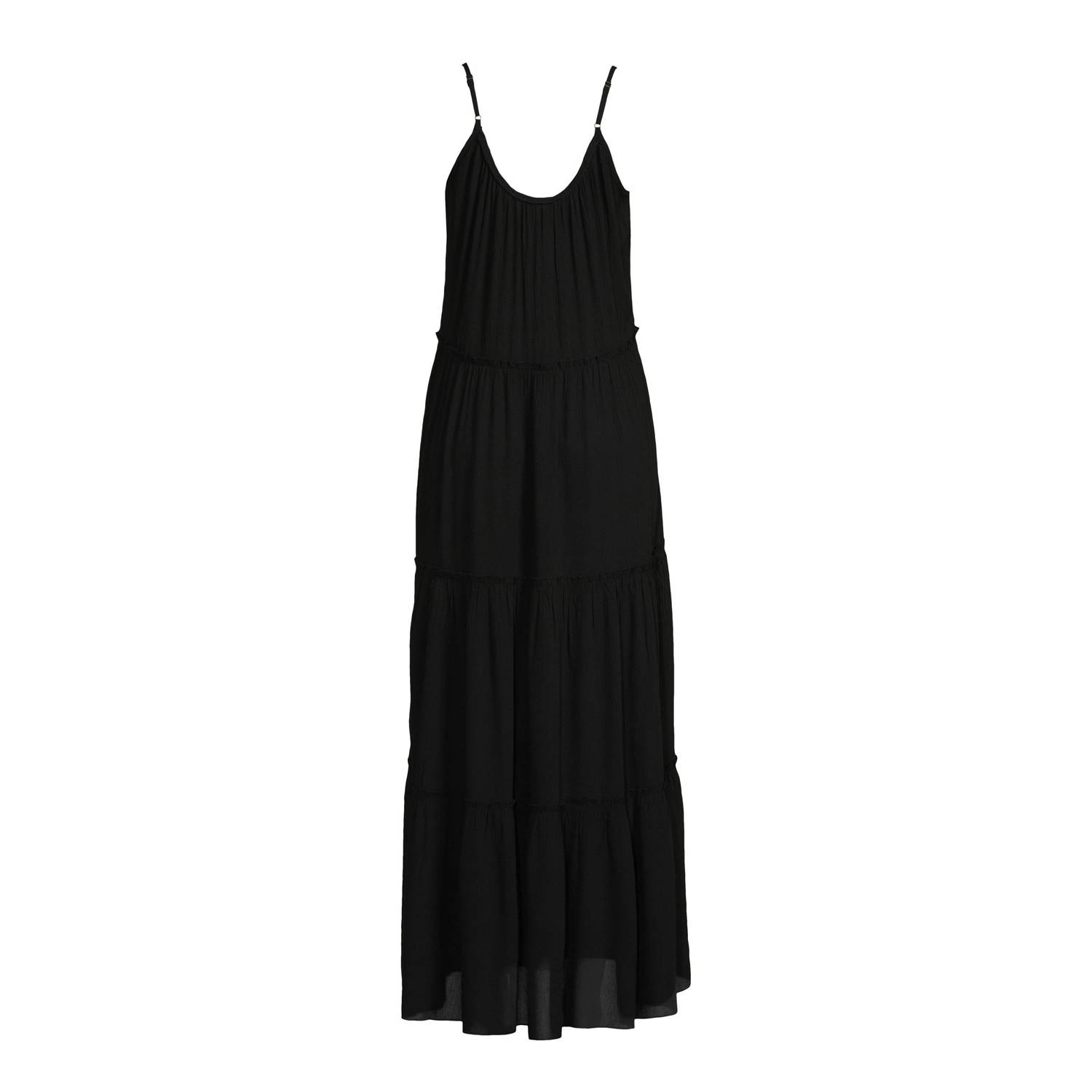 BEACHWAVE crinkle strandjurk zwart