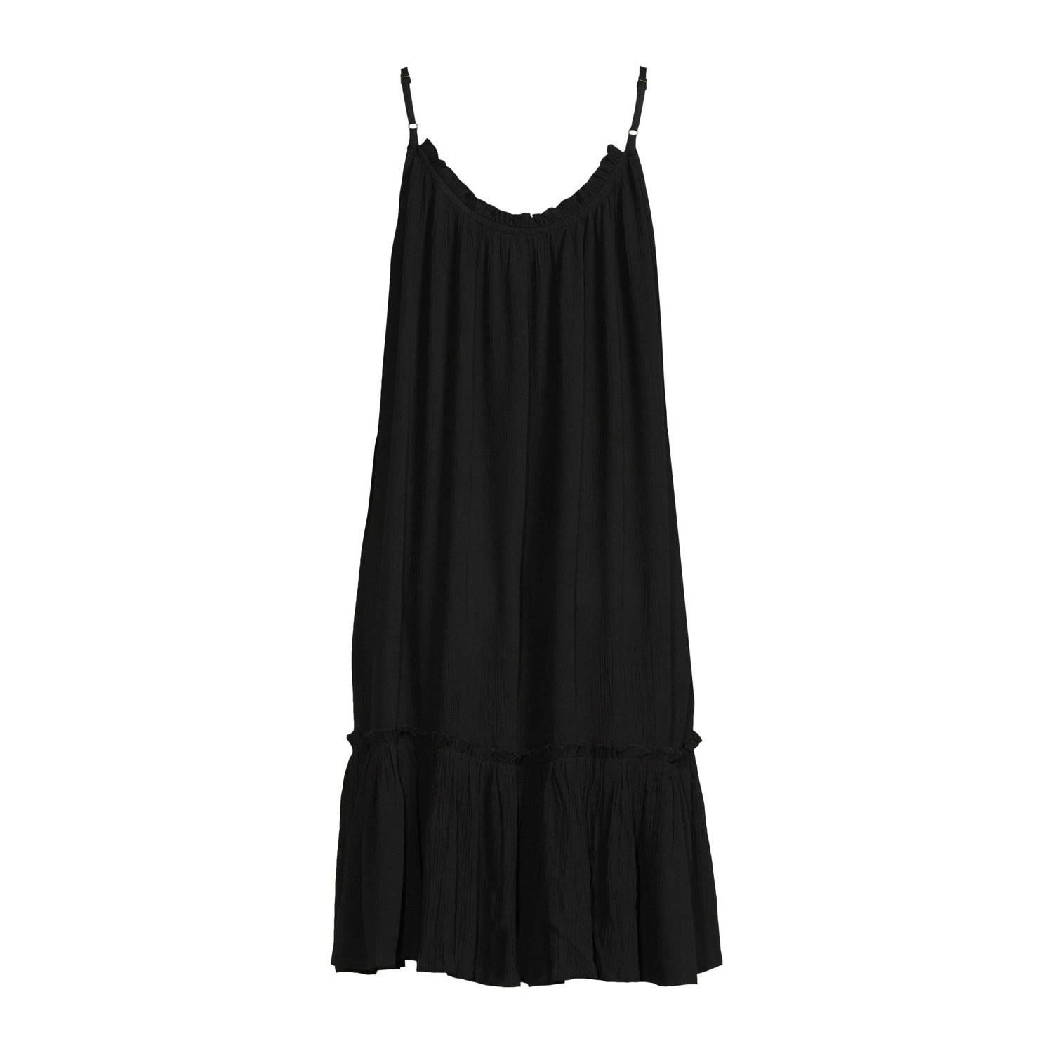 BEACHWAVE crinkle strandjurk zwart