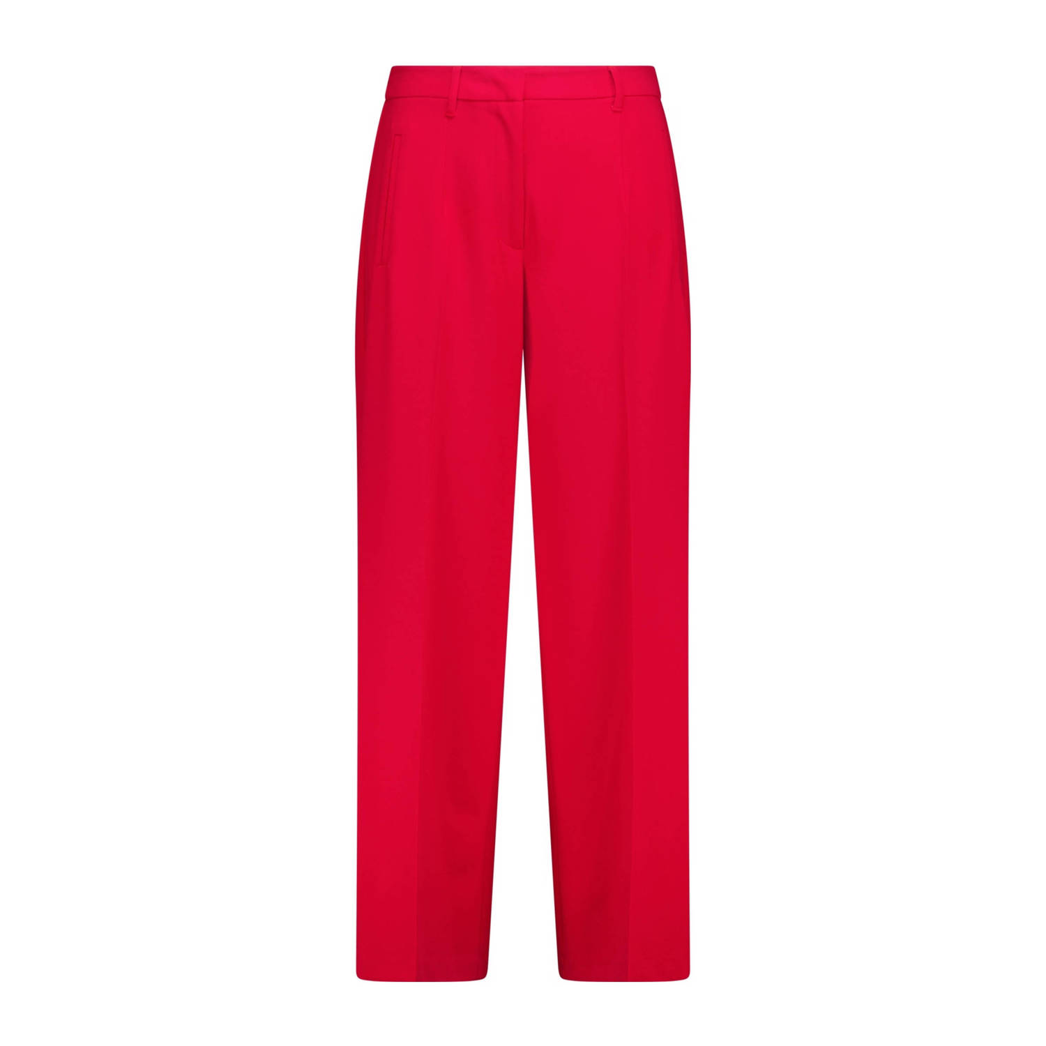 MS Mode regular fit broek rood