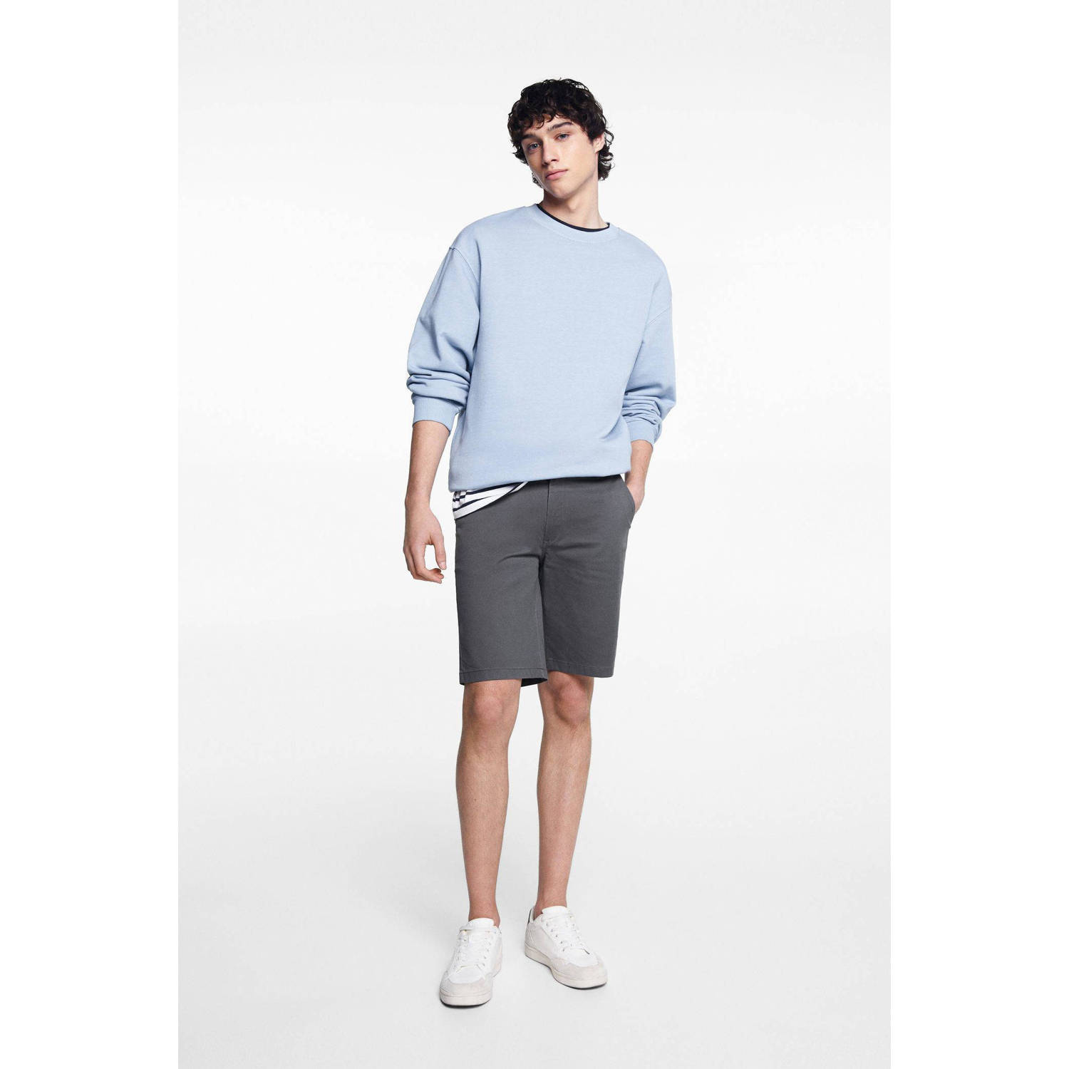 Mango Kids casual short antraciet