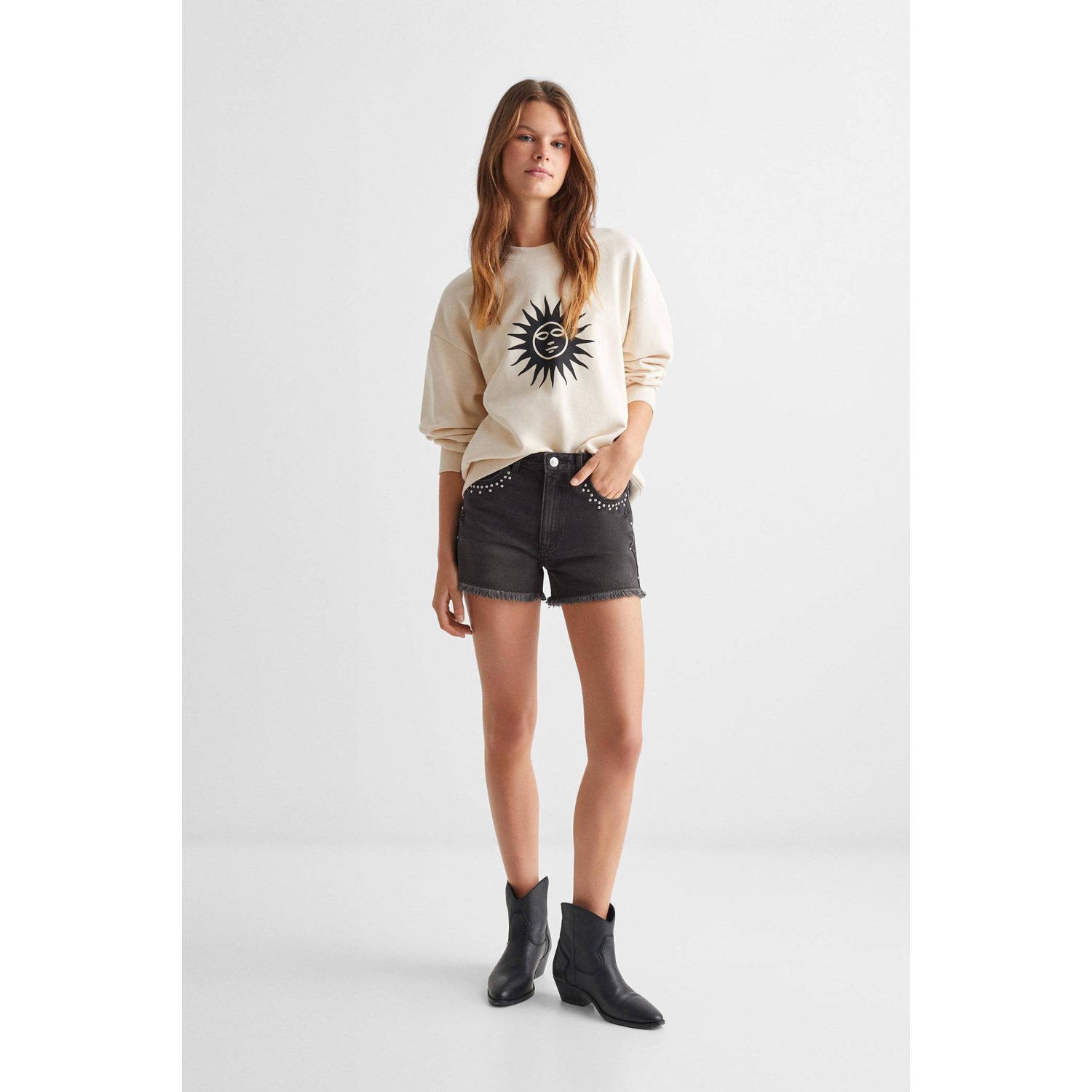 Mango Kids denim short grey denim