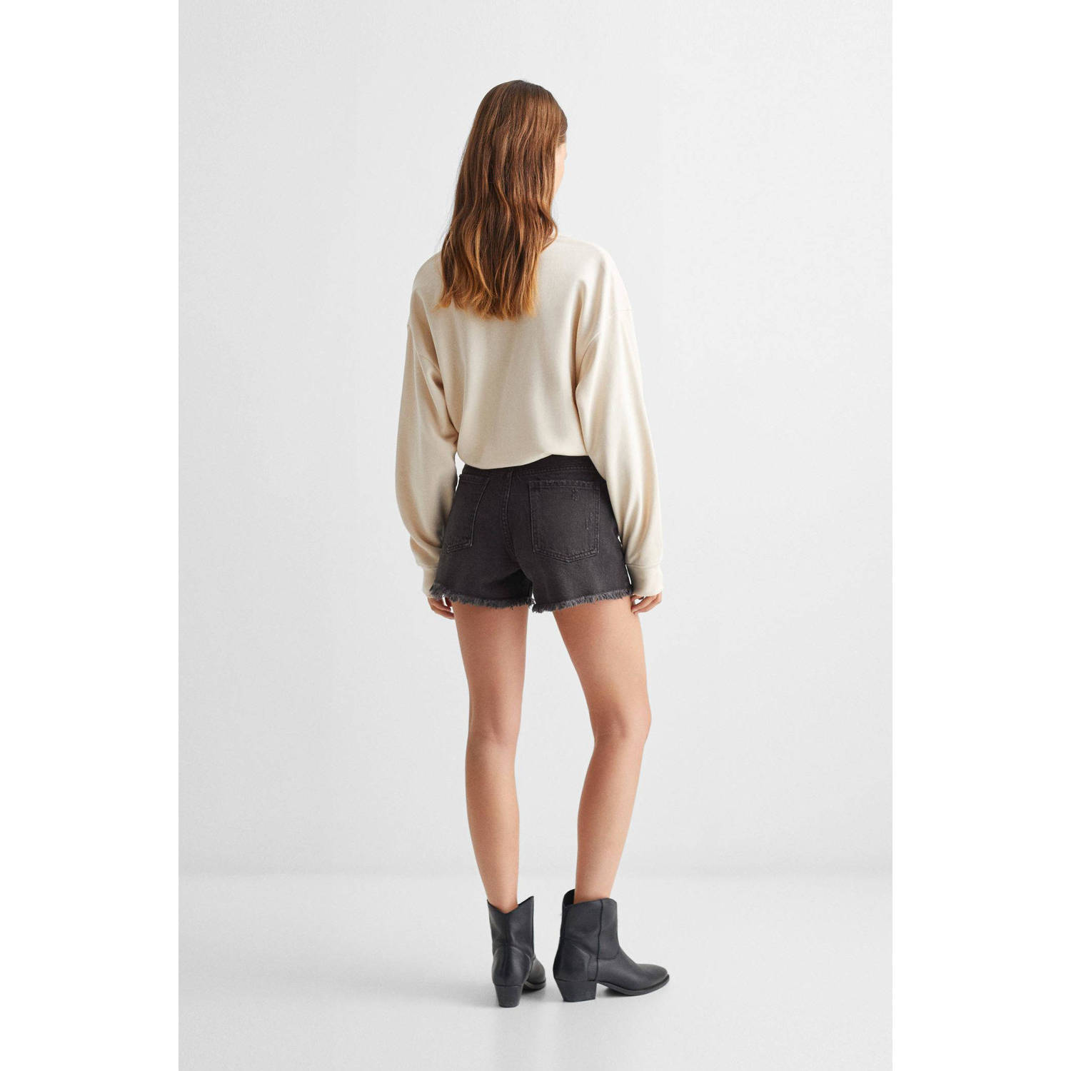 Mango Kids denim short grey denim