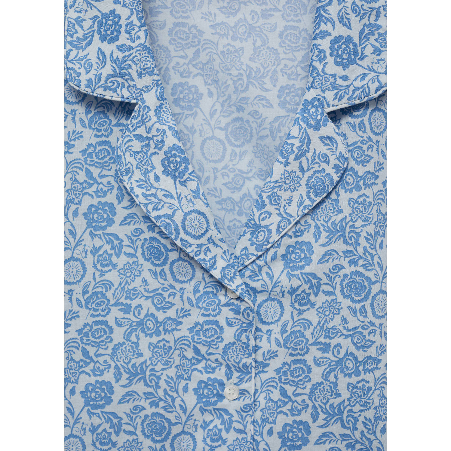Mango Kids shortama met all over print blauw