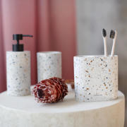 thumbnail: Sealskin tandenborstelhouder Blend dubbel vrijstaand Terrazzo (12x10.8 cm)