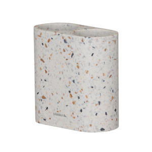 tandenborstelhouder Blend dubbel vrijstaand Terrazzo (12x10.8 cm)