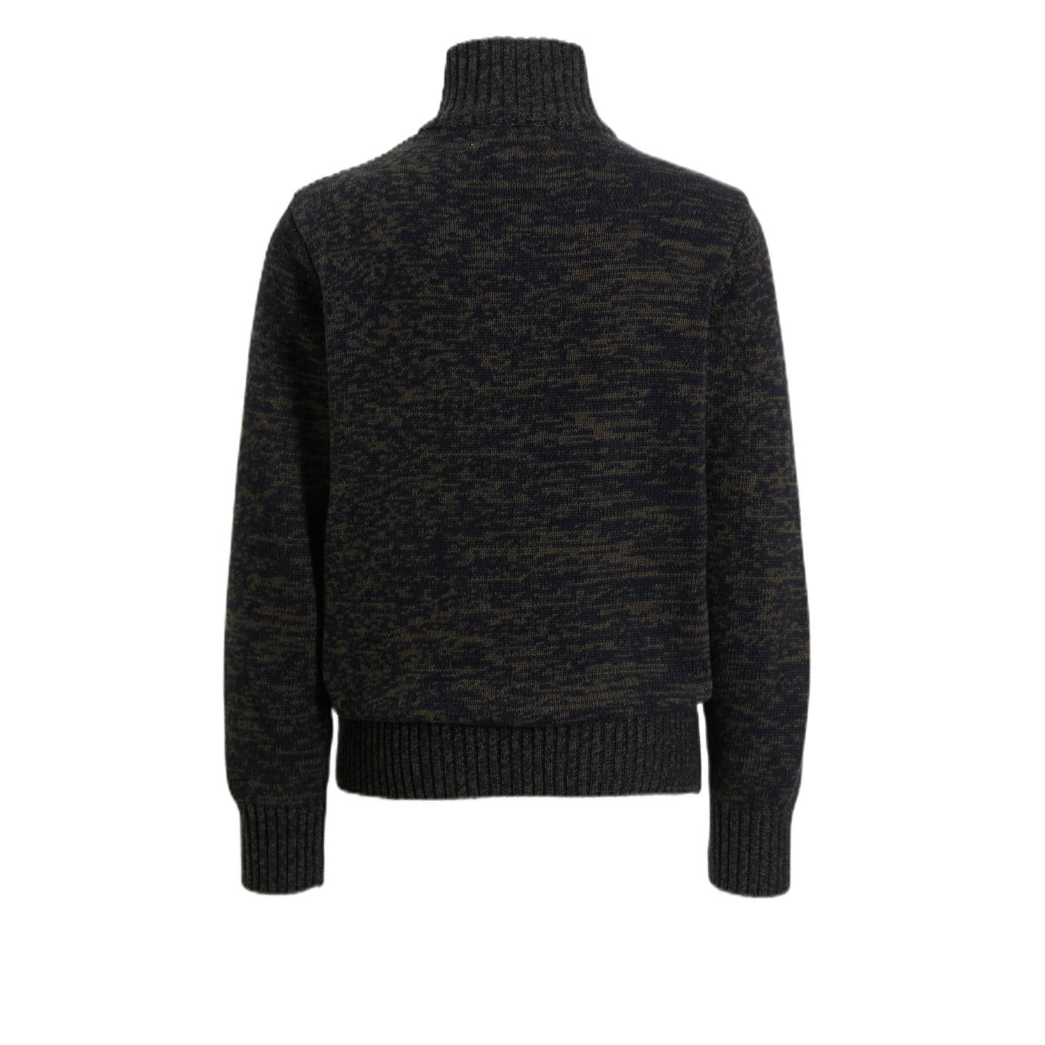 anytime gebreide schipperstrui groen donkerblauw