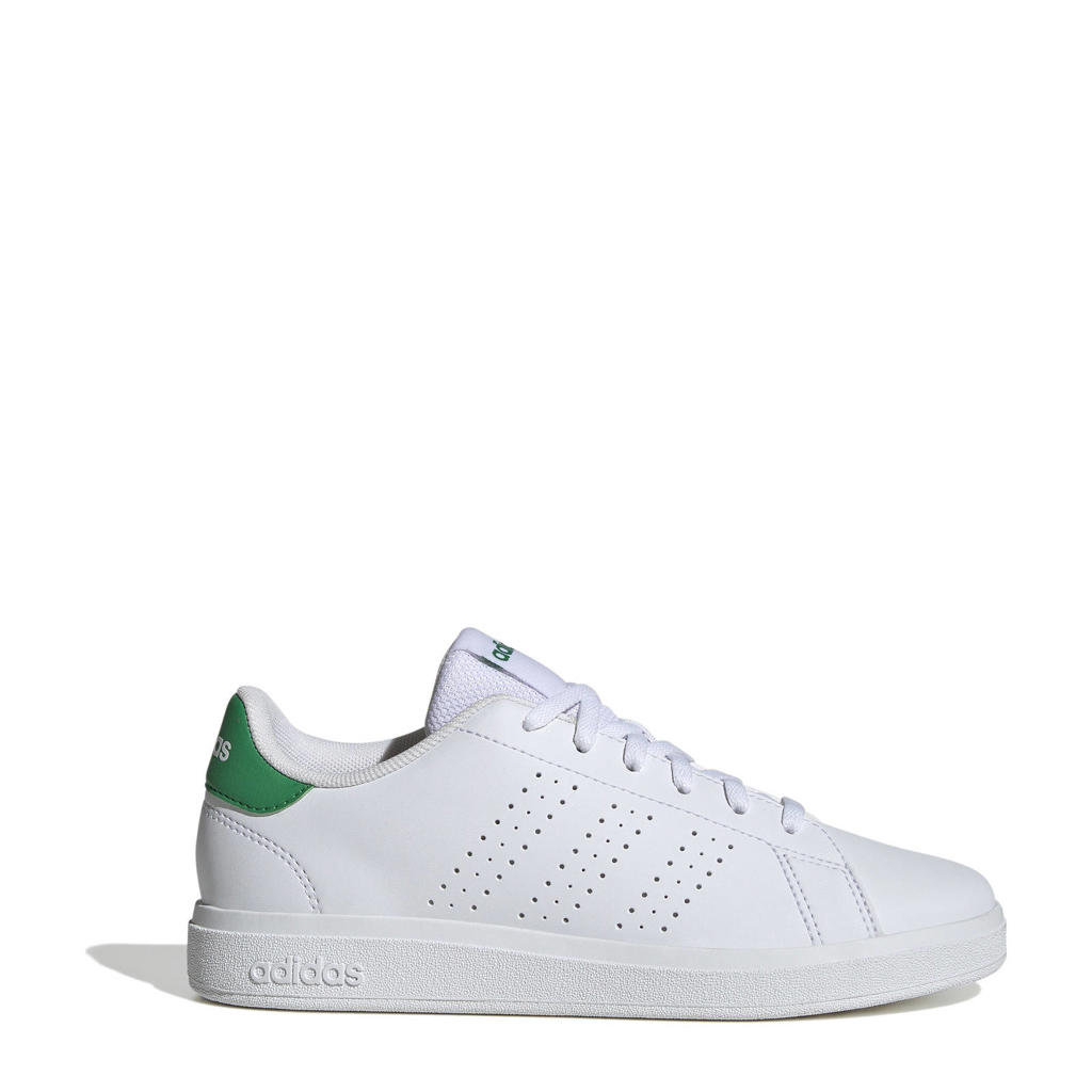 Wit en groene jongens en meisjes adidas Sportswear Advantage Base 2.0 sneakers van imitatieleer/voering: mesh/voetbed: eva met veters