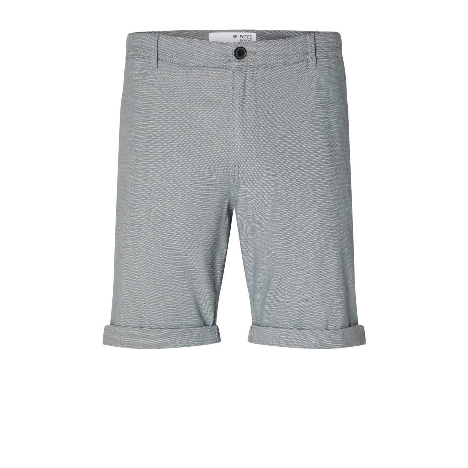 SELECTED HOMME Heren Broeken Slhslim-luton Flex Shorts Lichtblauw