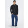 ONLY & SONS slim fit overhemd met linnen ONSCAIDEN black